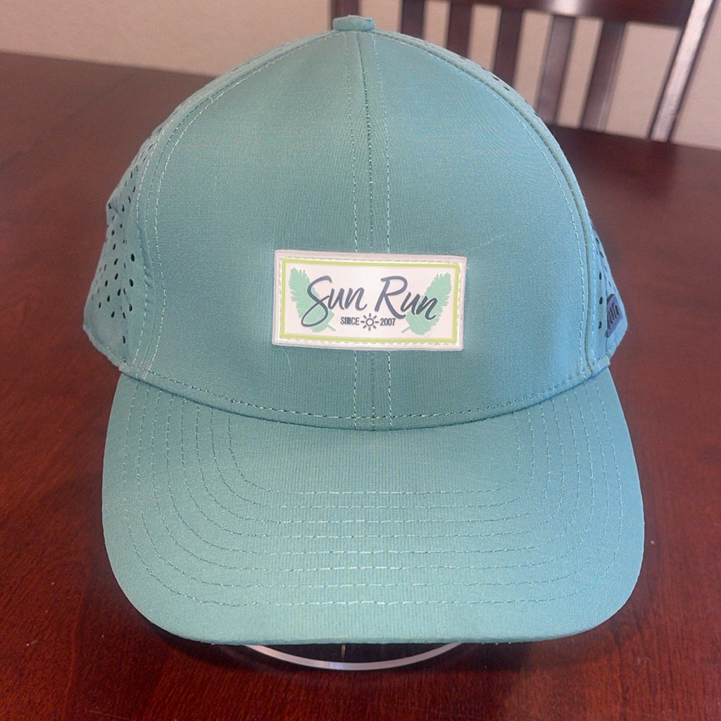 Sunrun Run People Create Sun! Teal Snapback Golf Hat Imperial True Fit Osfa